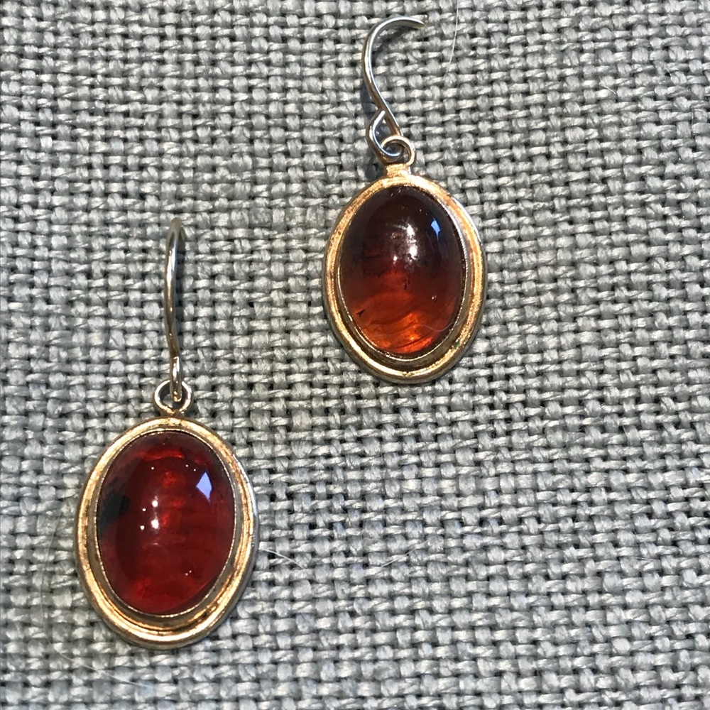 Gorgeous amber earrings
